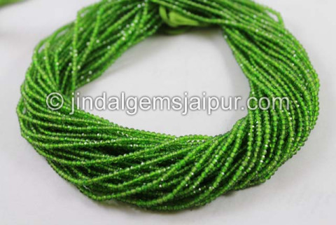 Chrome Diopside Micro Cut Round Beads